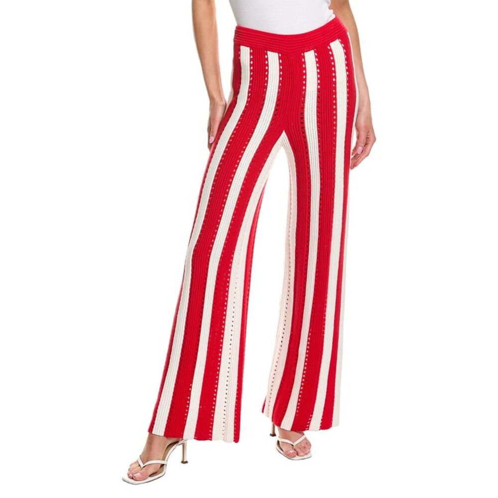 Rowing Blazers Womens  Knit Stripe Wool-Blend Pant